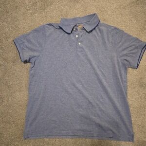 The Foundry Men's Polo Shirt Short Sleeve Blue Size 3XL